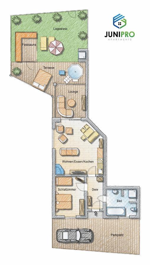 Junipro Luxury Apartments Bosen-Eckelhausen Εξωτερικό φωτογραφία